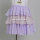 Boutique Purple Embroidered Chiffon Ruffle Girl Dress